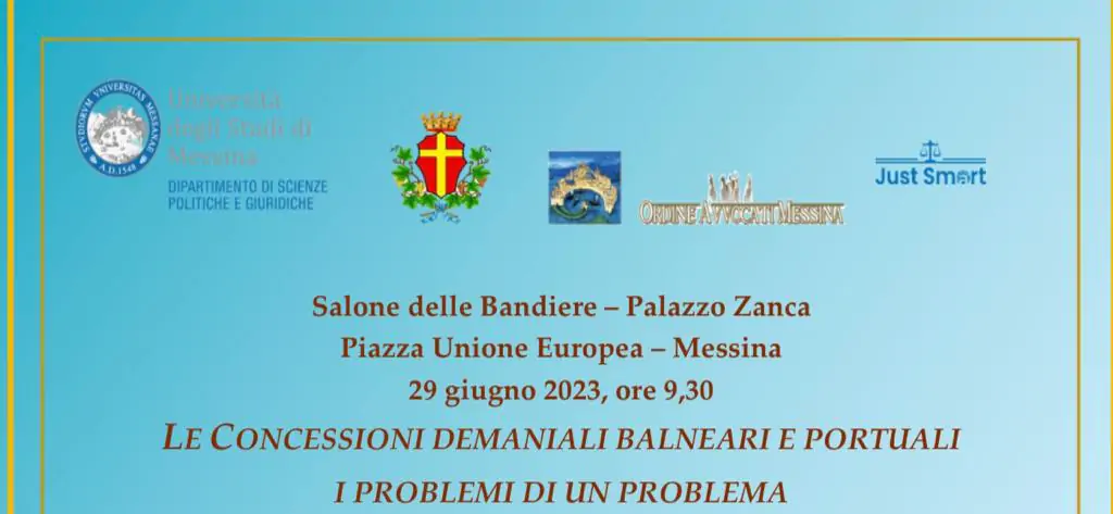 Al momento stai visualizzando Messina: domani a palazzo Zanca convegno sulle concessioni demaniali balneari e portuali”